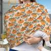 Muishi Cute Bulldog Pumpkin Baby Car Seat Covers Carseat Canopy Soft Infant Stroller Cover Nursing Breastfeeding Covers for Girls Boys Newborn view 2