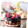 Ciieeo 10pcs Moon Cake Toppers 3D Felt Birthday Cupcake Picks Festive Dessert Decoration for Parties and Weddings view 4