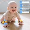 Baby Toys 0-6 Months-Baby Rattles Toy Wrist Rattle Socks and Foot Finder Set Infant Newborn Boys and Girls Essentials Ideal Sensory Toys Shower Gifts for Babies 0-12 Months view 3