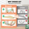 Bimomiki Pikler Triangle Climbing Set with Cushion, Foldable Climbing Toys Indoor, Montessori Toddler Gym, 10-in-1 Climber & Playground, Gift for Christmas, Birthday, New Year (Rainbow Valley) view 2
