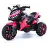 12V Kids Ride-On Motorcycle - 3-Wheel Electric Motorbike for Boys & Girls, Music, Lighting Wheels, Hand Throttle, PU Seat, Reticulate Blue - Gift for Ages 3-8 (Pink+Plastic+50-99 pounds) view 1