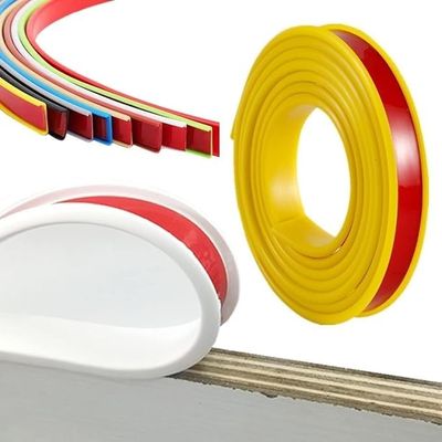 1000mm U-Shape TPE Edge Banding Self-Adhesive Flexible Cabinet Furniture Protector for Wood Plywood Table Wardrobe Board Edging(Yellow,W 36mm)