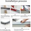 1000mm U-Shape TPE Edge Banding Self-Adhesive Flexible Cabinet Furniture Protector for Wood Plywood Table Wardrobe Board Edging(Yellow,W 36mm) view 4