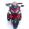 12V Kids Ride-On Motorcycle - 3-Wheel Electric Motorbike for Boys & Girls, Music, Lighting Wheels, Hand Throttle, PU Seat, Reticulate Blue - Gift for Ages 3-8 (Red + Plastic+ 50-99 pounds) view 3