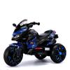 12V Kids Ride-On Motorcycle - 3-Wheel Electric Motorbike for Boys & Girls, Music, Lighting Wheels, Hand Throttle, PU Seat, Reticulate Blue - Gift for Ages 3-8 (Blue+ Plastic + 50-99 pounds) view 1
