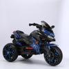 12V Kids Ride-On Motorcycle - 3-Wheel Electric Motorbike for Boys & Girls, Music, Lighting Wheels, Hand Throttle, PU Seat, Reticulate Blue - Gift for Ages 3-8 (Blue+ Plastic + 50-99 pounds) view 4