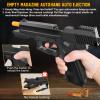 Tcxomino Automatic Shell Ejecting Toy Gun for Age 13+ Years, Fidget & Shooting Game, Realistic Toy Pistol with 120 Soft Bullets, 18 Shells & 2 Magazines, Ideal Gift for Halloween Christmas(Black) view 3