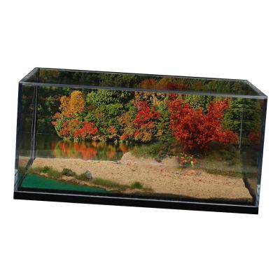 1:64 Scale Lakeside Riverside Backdrop Board with Display Case DIY Creative