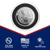 OnFireGuy 50-Pack 36mm Black Ring Coin Holders for 1/2oz Silver Koala | Protective Coin Cases for 1/2oz Silver Lunar Series 1, 1/2oz Silver Koala & Canadian One Dollar view 2