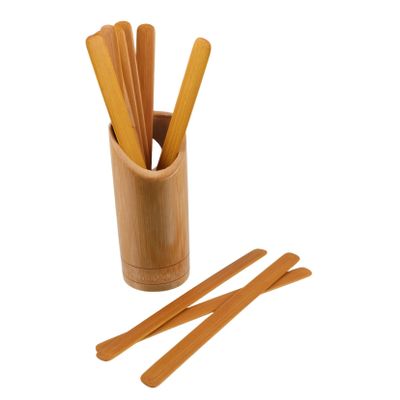 BESPORTBLE 1set Bamboo Stick Tube Chopsticks Holder for Chinese Divination Tools Feng Shui Fortune Sticks Storage Bucket