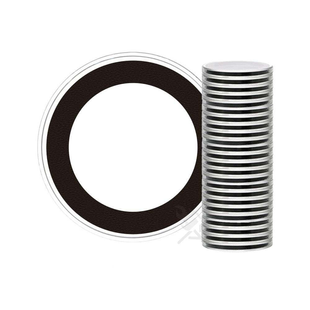 OnFireGuy 25-Pack 36mm Black Ring Coin Holders for 1/2oz Silver Koala | Protective Coin Cases for 1/2oz Silver Lunar Series 1, 1/2oz Silver Koala & Canadian One Dollar