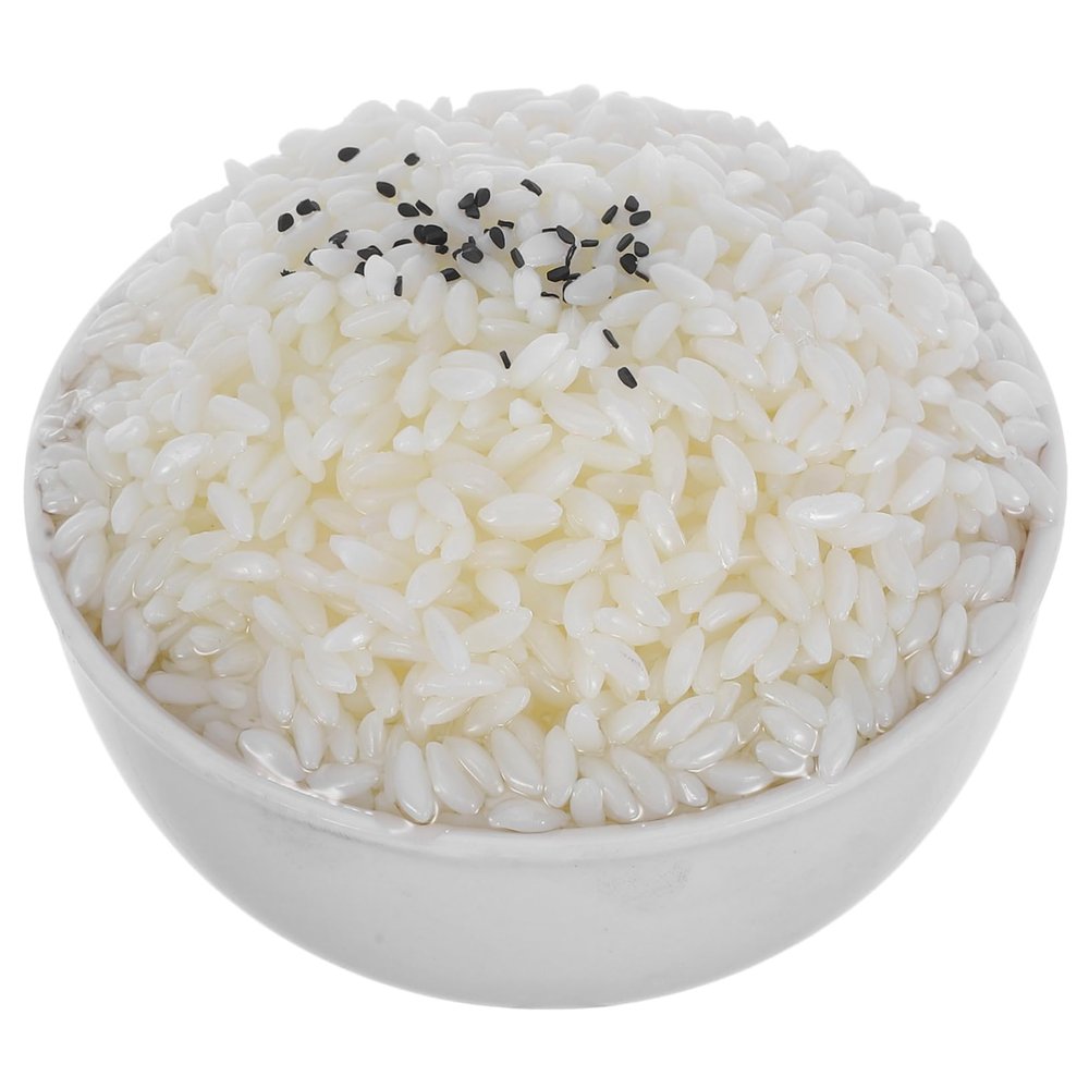 BESPORTBLE Realistic Simulated Rice for Photography Props Artificial Cooked Rice Decor Simulation Food
