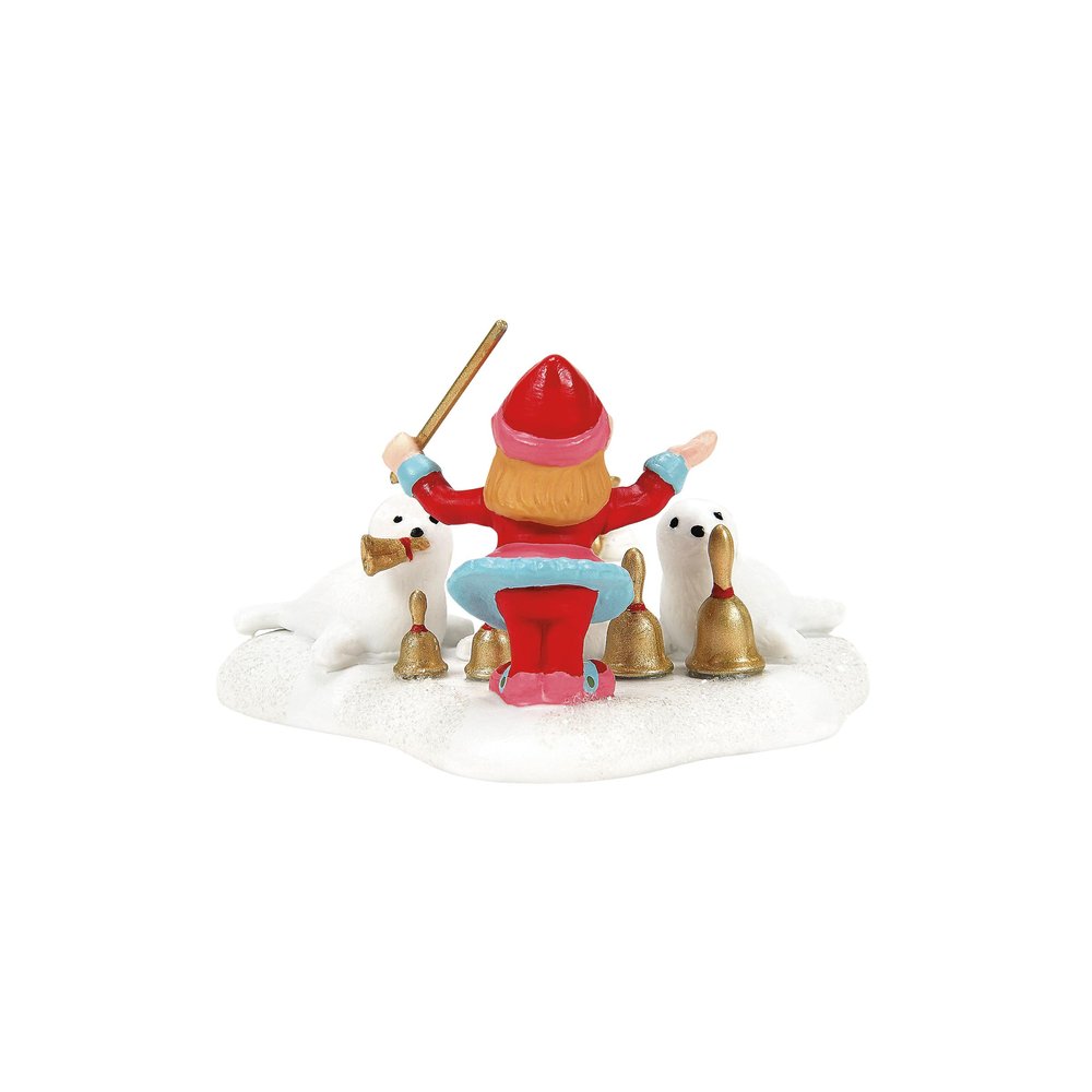Department 56 North Pole Village Accessories Belle's Bell Choir Figurine, 1.625 Inch, Multicolor