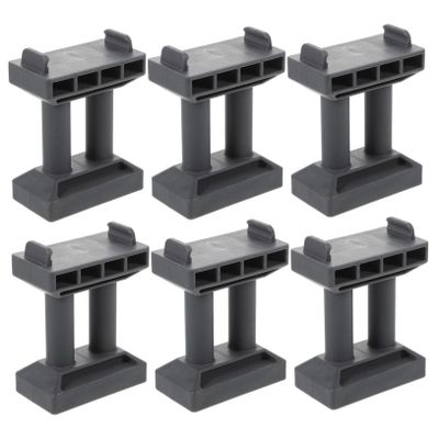 Homoyoyo 6Pcs Bridge Pier Model DIY Bridge Support for Train Track Elevation Lightweight and Design for