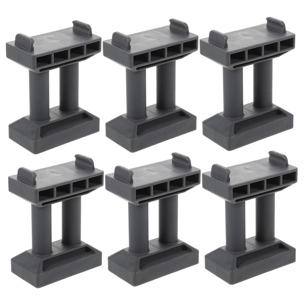 Homoyoyo 6Pcs Bridge Pier Model DIY Bridge Support for Train Track Elevation Lightweight and Design for