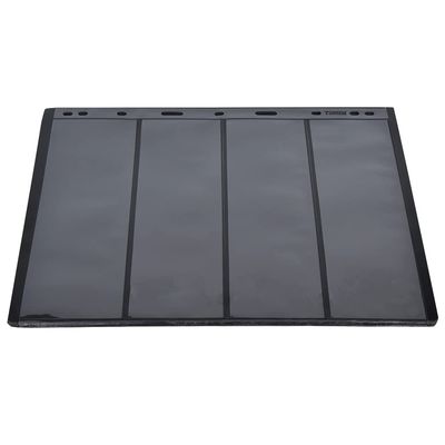 Universal 9 Holes Stamp Album Stamp Collection Book with Collecting Supplies, 10Pcs Accessories for Standard Use (Black Background Design)