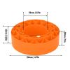 NOENNULL 4PCS Silicone Rubber Insert Foam Fit for SCX10 III 1.9" Wheel Tires, 106x42mm, Vibrant Color (Orange) view 2