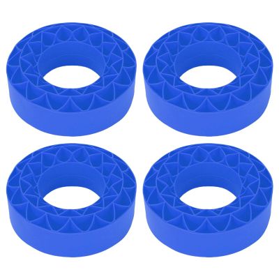 NOENNULL 4PCS Silicone Rubber Insert Foam Fit for SCX10 III 1.9" Wheel Tires, 106x42mm, Vibrant Color (Blue)