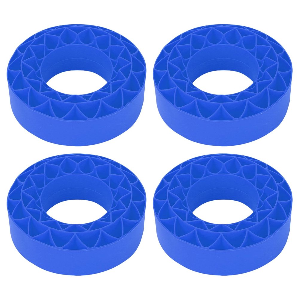 NOENNULL 4PCS Silicone Rubber Insert Foam Fit for SCX10 III 1.9" Wheel Tires, 106x42mm, Vibrant Color (Blue)