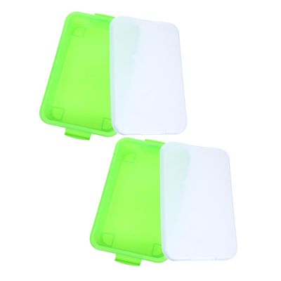 2pcs Portable Plastic Sandbox Storage Box for Lightweight Chest with Lid for Organizing and Craft Supplies Durable and Easy to Clean for Indoor and Outdoor Use