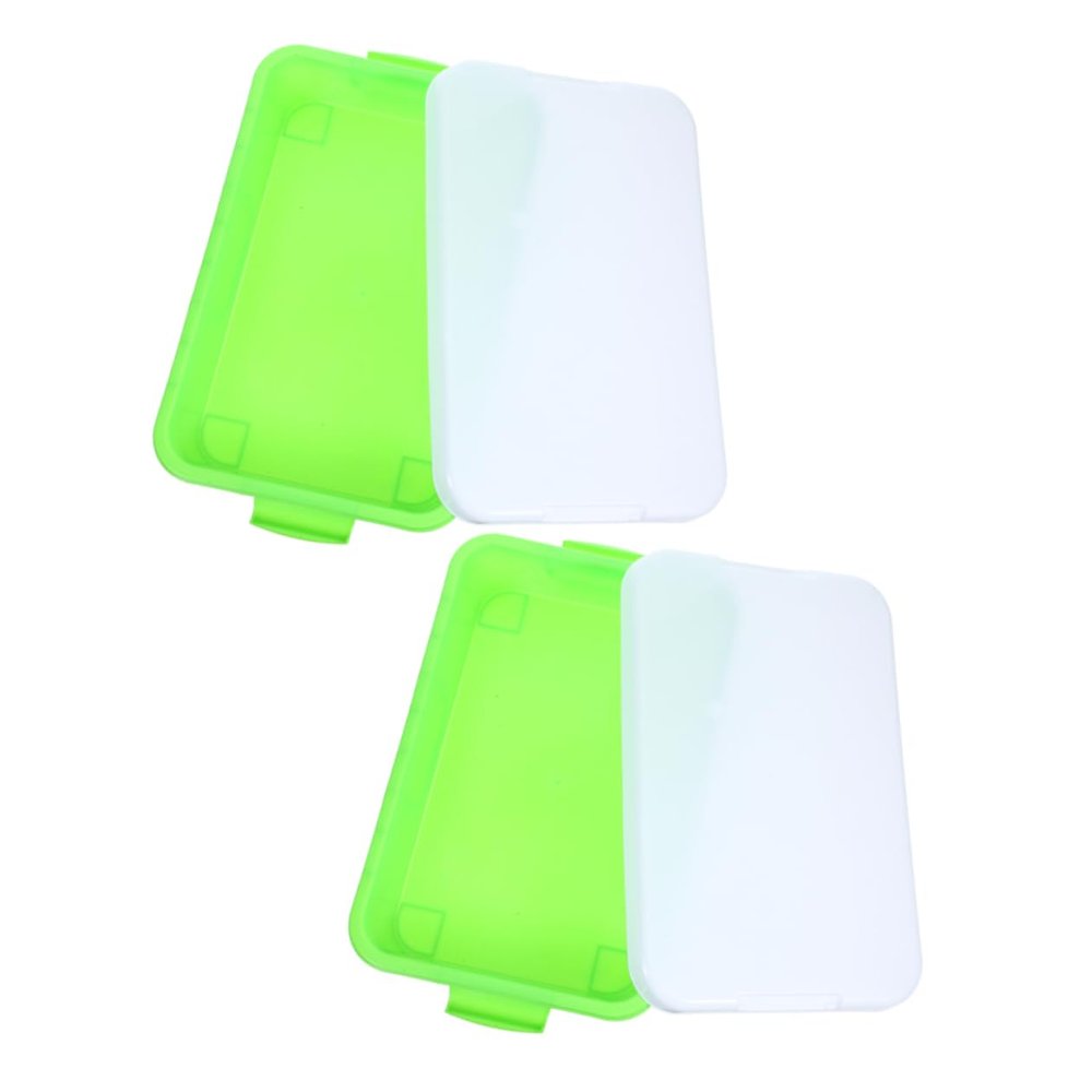 2pcs Portable Plastic Sandbox Storage Box for Lightweight Chest with Lid for Organizing and Craft Supplies Durable and Easy to Clean for Indoor and Outdoor Use