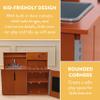 Back2School Express Chef's Station Kids Wooden Pretend Kitchen Playset, Play Kitchen, Dark Walnut view 4