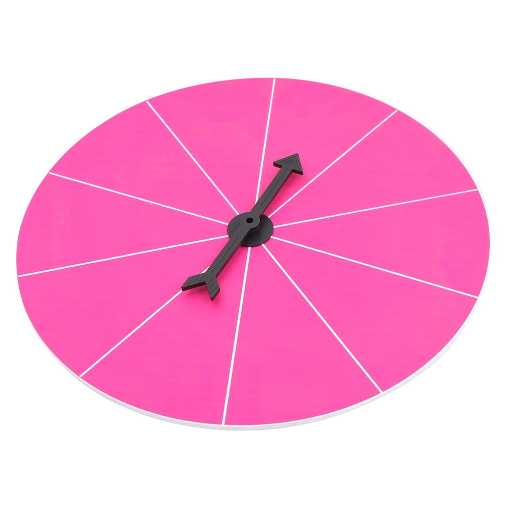 Amosfun Wall Mounted DIY Prize Wheel Rotating Game Prop for Parties Carnivals Trade Shows Lightweight Engaging Prize Rotation Spinner for Fun Activities