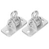 2 Set Swing Hanger, Iron Suspension Hammock Hanging Chair Hook with Fixed Plate Accessories, 450kg Load, Durably for Outdoor Swings view 4
