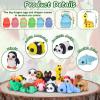 VUTIKPIX Mini 3D Printed Animals with Dragon Eggs Set, 3D Printed Fidget Toys Bulk, Small Articulated Animal Figures,Easter Basket Stuffers, Pocket Pets, Desk Decor, Party Favors (Animal Family) view 4
