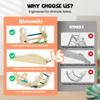 Bimomiki Pikler Triangle Climbing Set with Cushion, Foldable Climbing Toys Indoor, Montessori Toddler Gym, 10-in-1 Climber & Playground, Gift for Christmas, Birthday, New Year (Glacier Lake) view 2
