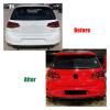 Black Tail Bumper Compatible For VW Golf 6 MK6 GTI 2009-2013 Car Rear Bumper Lip Diffuser Spoiler Splitter Diffuser Spoiler view 3