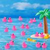 BeadRiver 240PCS Mini Flamingo Resin Ducks Set Miniature Flamingo Gifts Tiny Animal Figurines Toy Bulk for Garden Decor DIY Craft Micro Landscape Fairy Party view 3