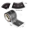 PlayTape Road Tape and Curves for Toy Cars - 1 Roll of 30 ft. x 2 in. Asphalt Road + 1 Roll of 36 Curves view 2