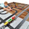 PlayTape Road Tape and Curves for Toy Cars - 1 Roll of 30 ft. x 2 in. Asphalt Road + 1 Roll of 36 Curves view 3