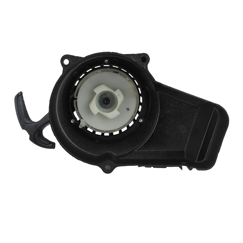 Alloy Pull Start Recoil Starter with Screws for 2 Stroke 47cc 49cc Pocket Coolster SSR SX50 Mini Dirt Bike Moto Quad ATV Black