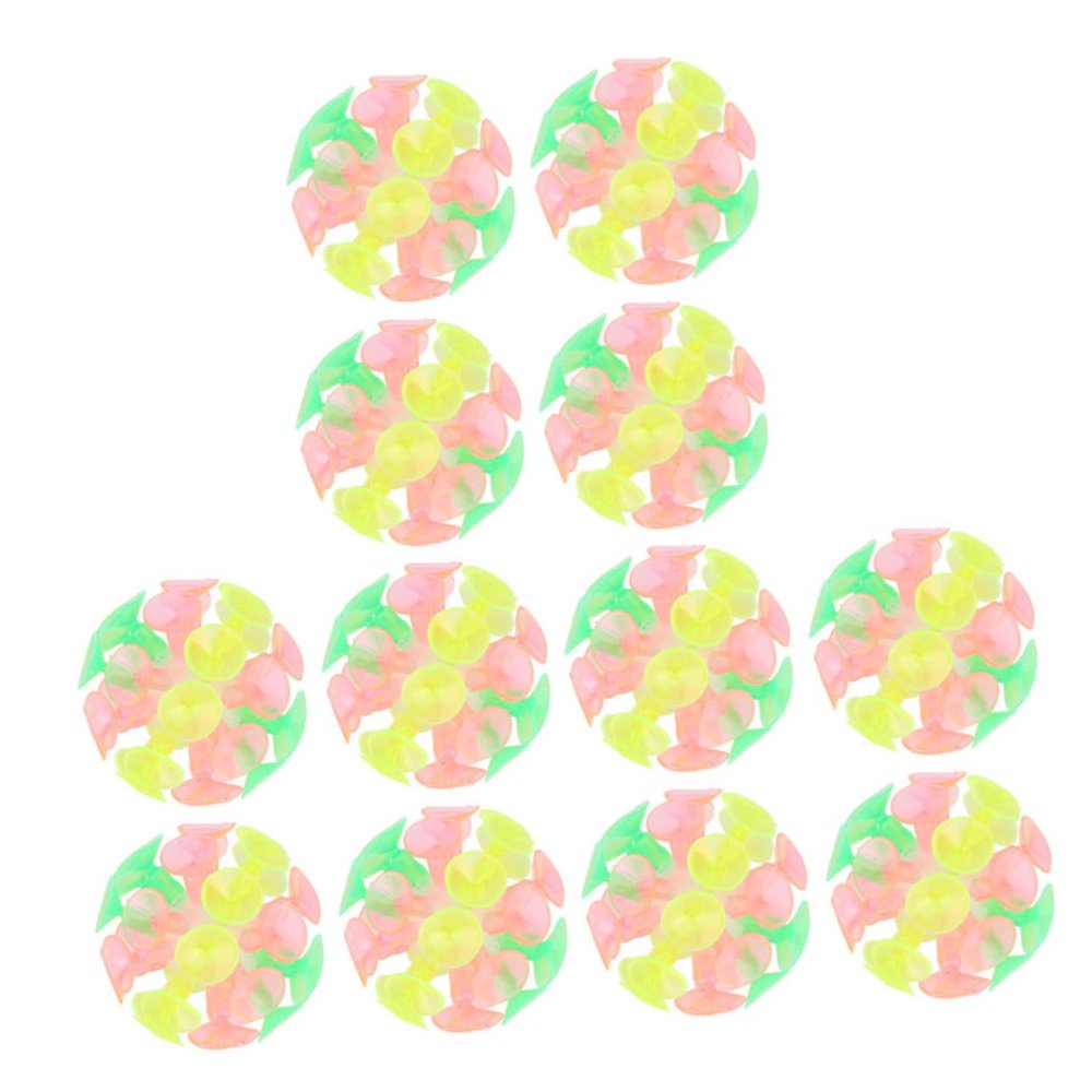 HONITANO 12Pcs Suction Interaction Balls Plaything for Fun Creative Soft Balls for Coordination Games Indoor Present for Birthdays Festivals