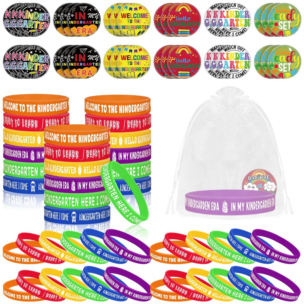 144 Pcs Welcome to Kindergarten Gifts Bulk 36 Set Here I Come Party Favors