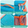 Hautton Carrying Case for Toniebox 2/1 Audio Player, Portable Travel Storage Organizer Bag for Tonies Starter Set, Figures, Headphones and Charging Station with Shoulder Strap and Handle -Blue view 4