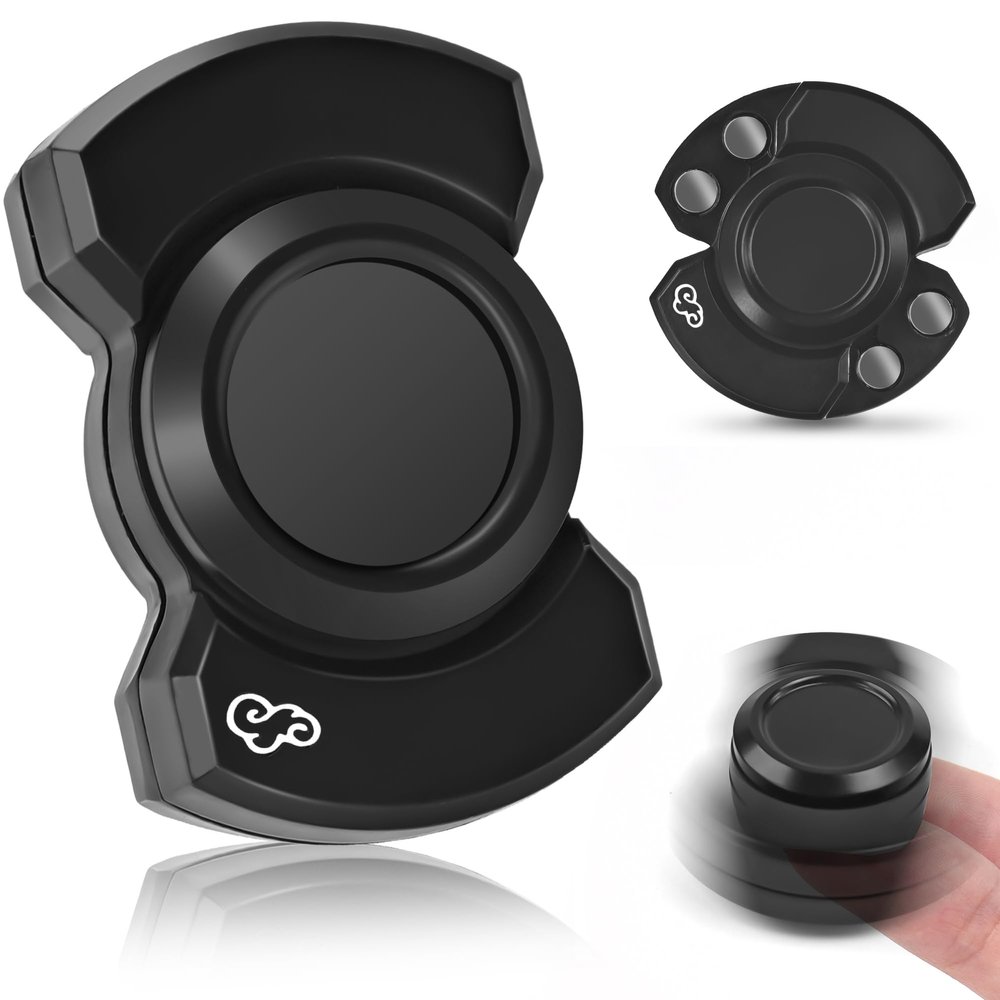3-in-1 Fidget Spinner Toy for Adult Metal Slider Clicker Spinner Magnetic for Office Desk Toy Valentines Day Gifts for Him Stress Anxiety Relief ADHD Autism Magnet EDC Cool Gadget Gifts for Teen Boys