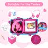 Ottkids Carrying Case Compatible with Toniebox 2/1, Portable Organizer Case for Tonie Figures Characters, Headphones & Accessories, Storage Travel Case with Shoulder Strap and Handle(Green) view 3