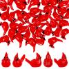 100 Pcs Mini Resin Red Cardinal Bird Figurines  Tiny Cardinal Ornaments for Christmas, Cake Toppers, Garden Crafts, Dollhouse, Fairy Micro Landscape, Party and Home Decorations view 1