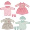 14-16 Inch Doll Clothes Dress and Accessories with Hat Socks 4-packs for 14-16 Inch Baby Doll (Not Include Doll) view 1