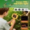 Borescope Camera with Light for Kids | STEM Science Educational Toy for 4 5 6 7 8 9 10 12 Years Old Boys & Girls | Birthday Gift for Outdoor Adventures & Nature Discovery (Orange) view 2