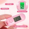 Toyvian 2 Pieces Hanging Keychain Clock Plastic Digital Clock Silent for Students Pink view 3