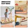 Bimomiki Pikler Triangle Climbing Set with Cushion, Foldable Climbing Toys Indoor, Montessori Toddler Gym, 10-in-1 Climber & Playground, Gift for Christmas, Birthday, New Year (Sahara Sunset) view 3