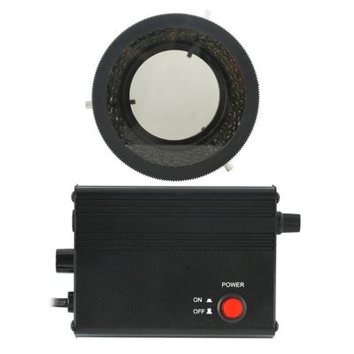 70mm Microscope 78 LED Ring Light Illuminator Polarized Light Polarizer Adjusted Vision Illuminator Eliminate Reflect Light