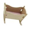 HOODANCOS 1 PC Mini Furniture Wooden Cradle Model for Creative Adorable Dollhouse Accessory Safe Wood Cloth Material for Educational Purposes Party Decorations view 1