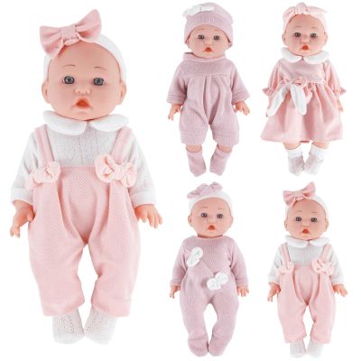 12 inch Doll Clothes and Accessories with Headband Hat Socks 4-Packs for 10 11 12 inch Dolls (Not Include Doll)