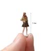 1:64 Scale Miniature Girl Figure Model for Diorama Display and Decoration view 2
