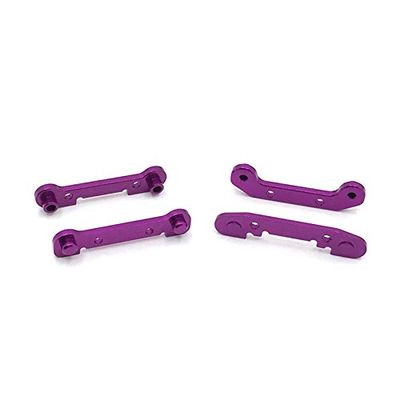 4pcs Upgrade Metal Reinforced Swing Arm for Wltoys 1/12124018 124019 1/14 144001 144010 RC Car Accessories Parts(Purple)